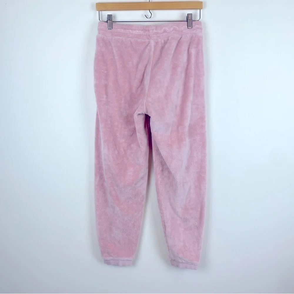 Athleta Girl Feelin' Great Pink Plush Velour Jogger